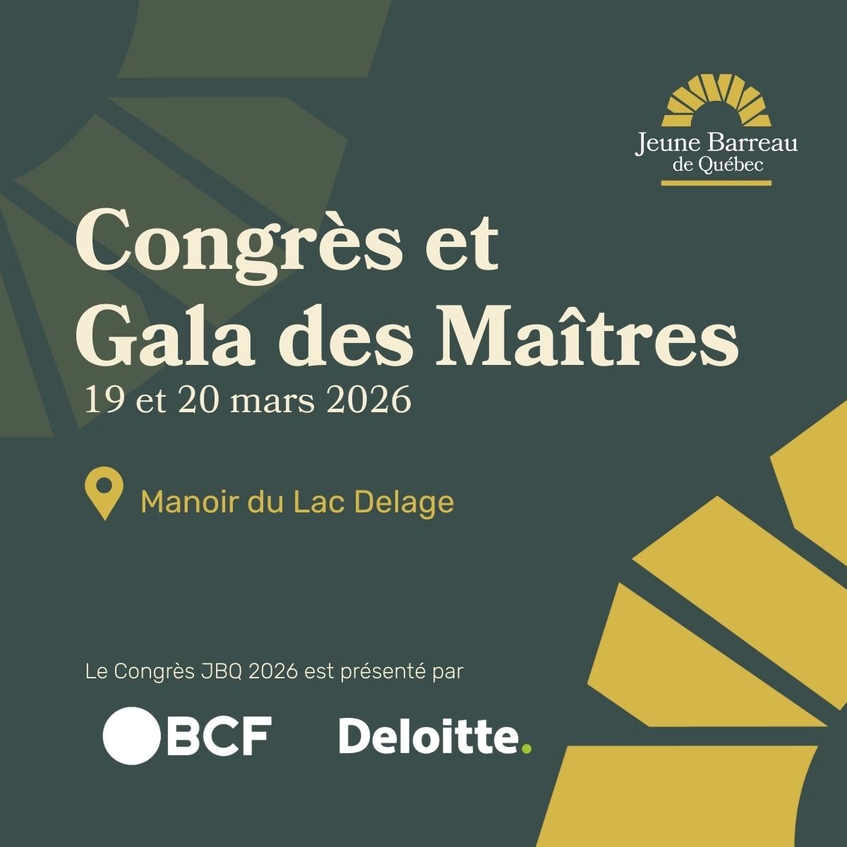 Congrès & Gala des Maîtres 