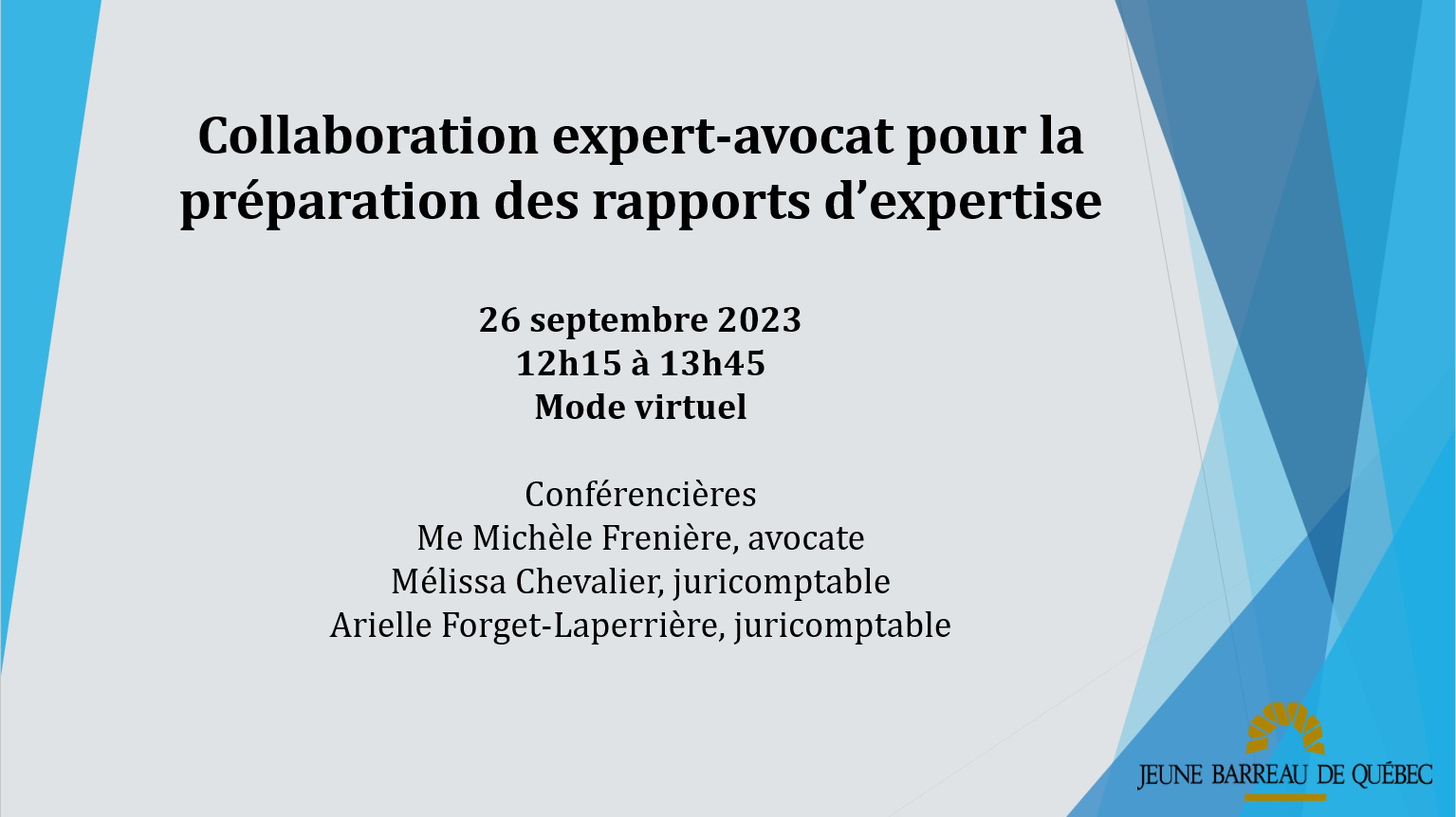 Formation - Collaboration expert-avocat pour la préparation des rapports d’expertises