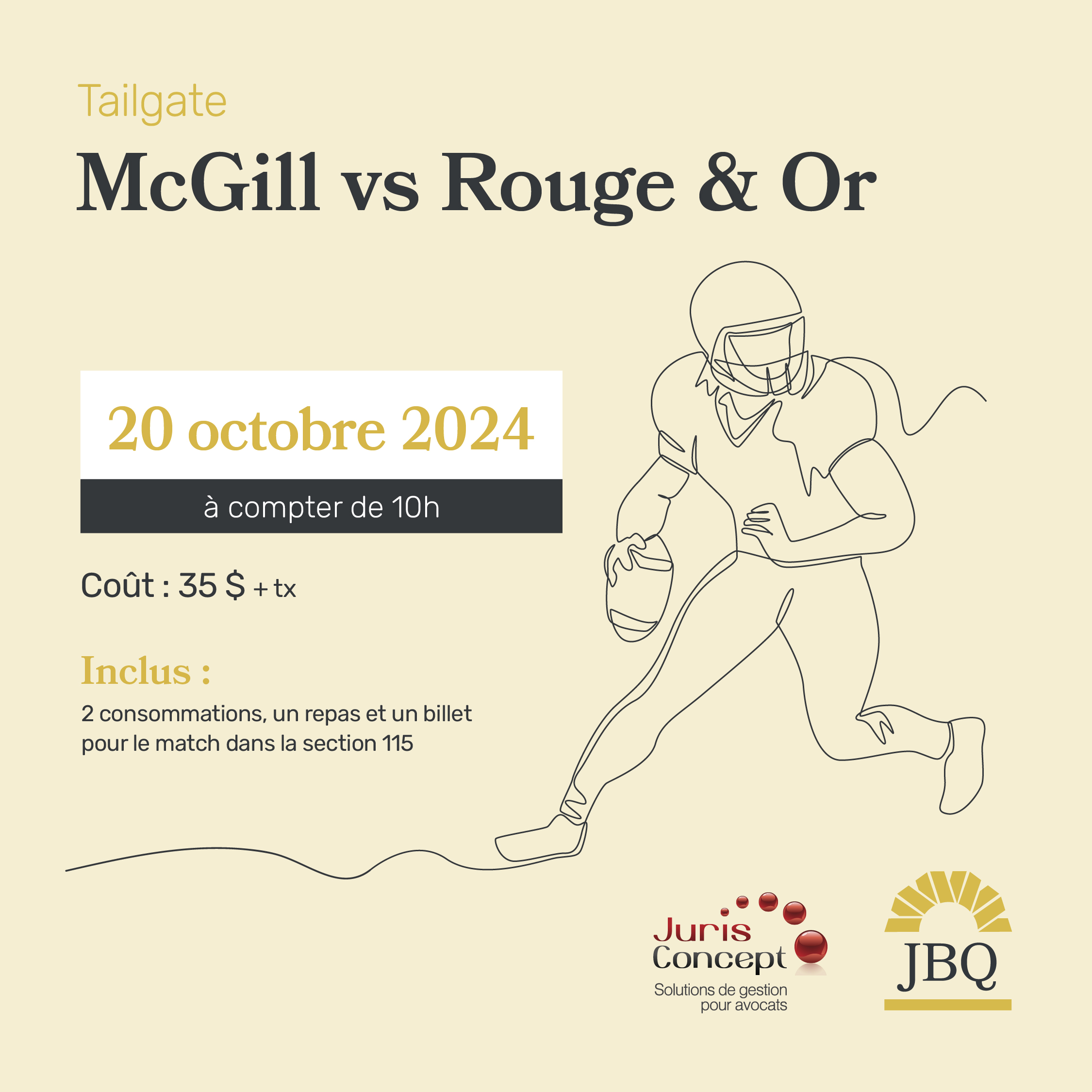 Tailgate Rouge & Or football 
